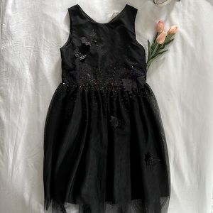 H&M Girls Sequin Black Dress